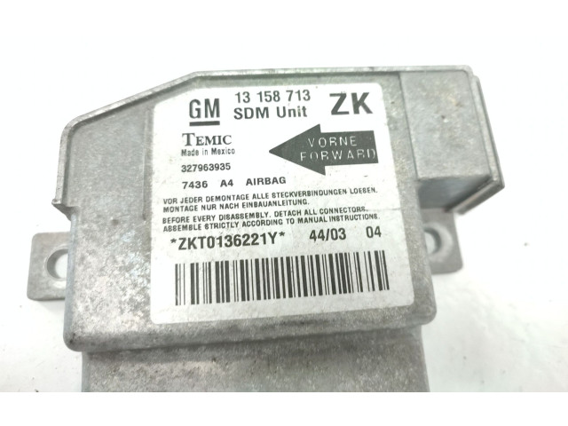 Блок подушек безопасности 13158713ZK, 327963935   Opel Meriva A