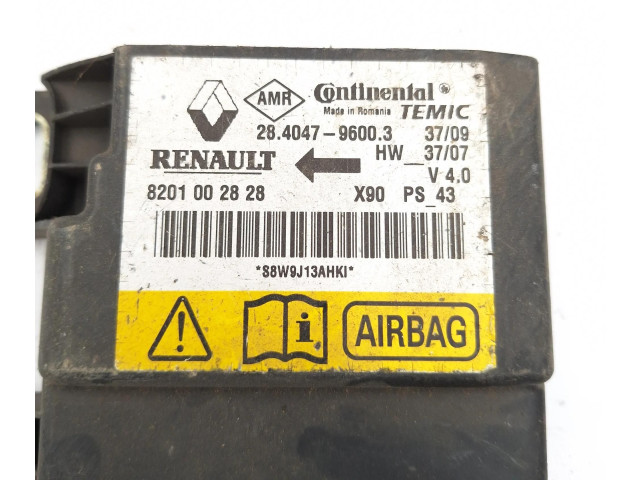 Блок подушек безопасности 8201002828, 28404796003 Dacia Logan I