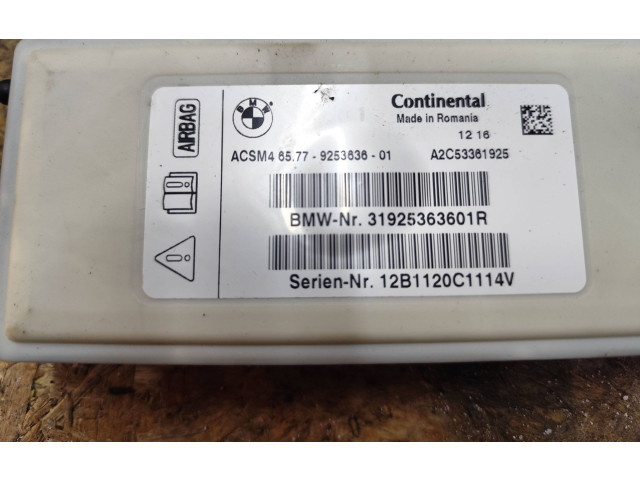 Блок подушек безопасности 9253636, 31925363601R   BMW X3 F25