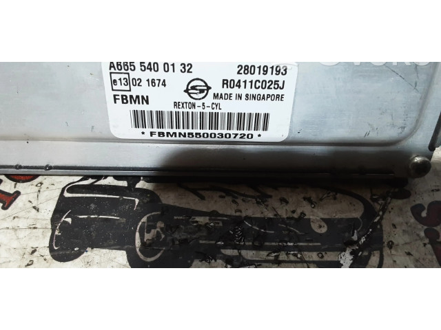 Блок управления двигателя A6655400132, 28019193 SsangYong Rexton