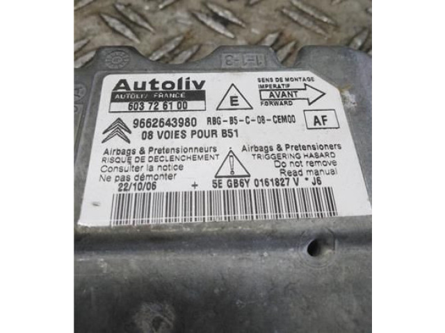 Блок подушек безопасности 9662643980   Citroen C4 I