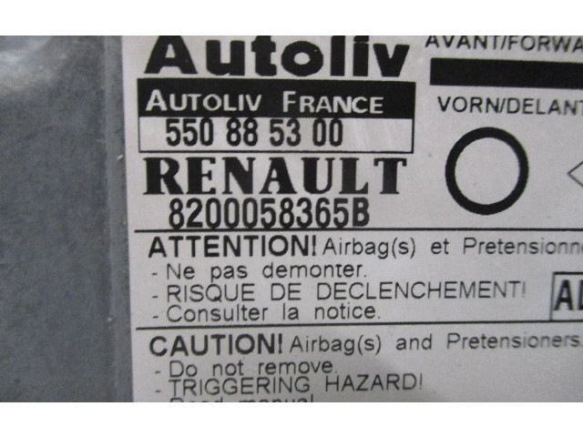 Блок подушек безопасности 8200058365B, 8200058365B Renault Twingo I