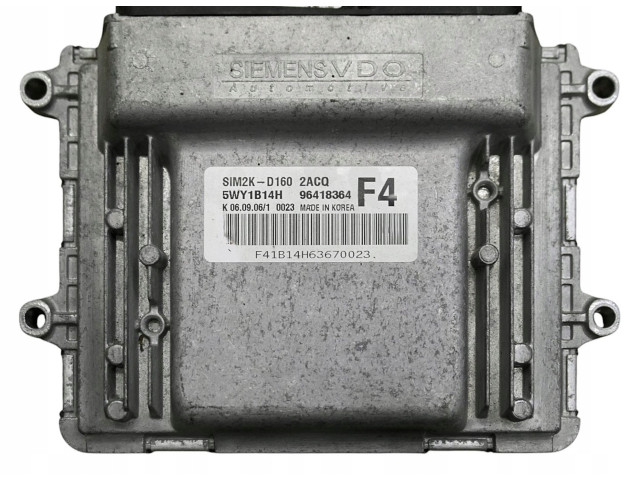 Блок управления двигателя 96418364, 5WY1B14H Chevrolet Epica
