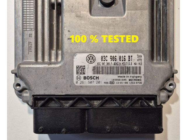 Блок управления двигателя 03C906016BT, 0261S07201   Volkswagen Jetta VI