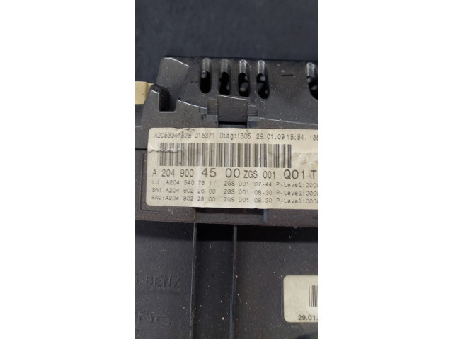 Přístrojová deska Mercedes-Benz C W204 2010 A2049004500, A2045422600