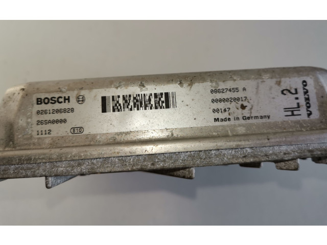 Блок управления двигателя 0261206828, 08627455A Volvo S80