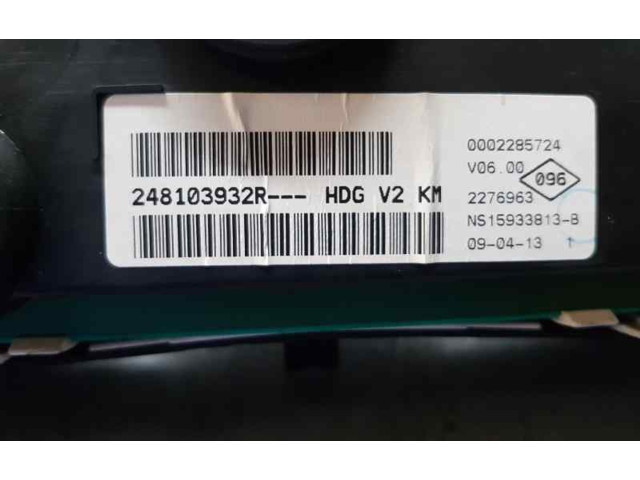 Панель приборов 248103932R Dacia Lodgy