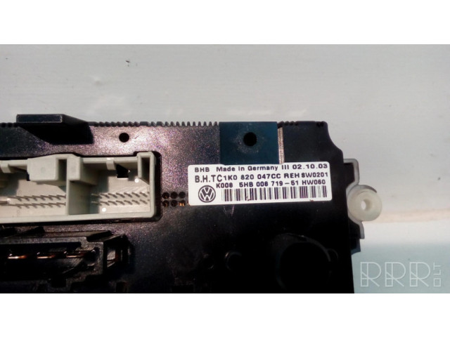 Блок управления климат-контролем 1K0820047CC, 5HB008719 Volkswagen Touran I