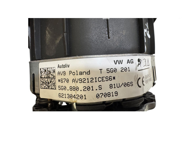 Подушка безопасности водителя 5G0880201S, 621304201 Volkswagen e-Golf