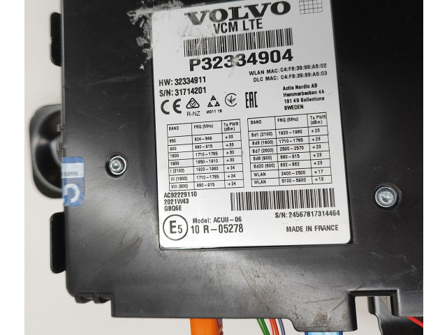 Модуль «Bluetooth» Volvo XC90 2014 - года 32334904, P32334904
