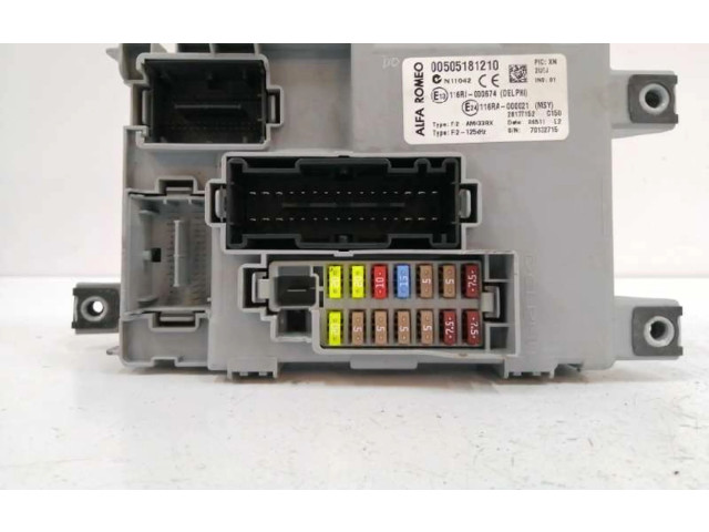 Pojistková skříňka Řídící jednotka BSM 00505181210 Alfa Romeo Mito 2011