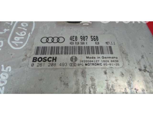 Řídící jednotka BFM, 0261208493   Audi A8 S8 D3 4E 2002