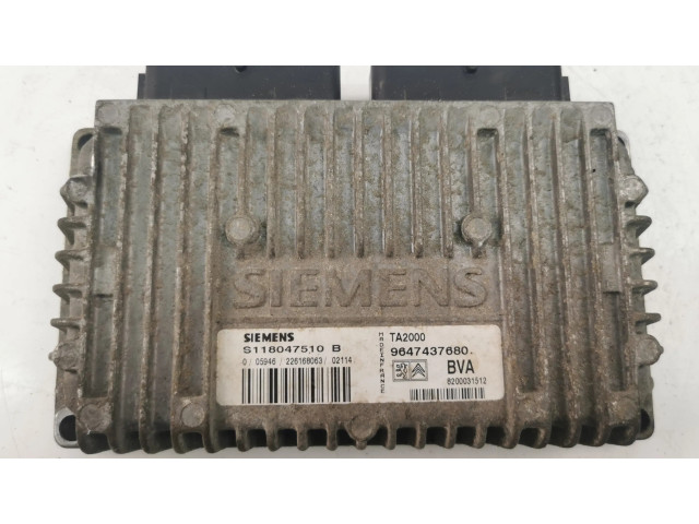 Блок управления коробкой передач 9647437680, S118047510B Citroen Xsara
