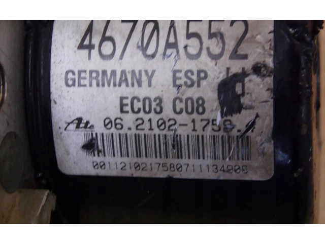 Блок АБС 4670A552 Mitsubishi Outlander 2007 - 2012 года
