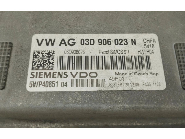 Блок управления двигателем Блок управления 03D906023N Skoda Fabia Mk2 (5J)