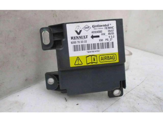 Блок управления надувных подушек 8200702322, 8200702322   Dacia Logan I