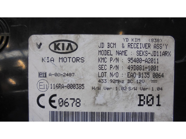Блок управления 95400A2011, 49D8811001   KIA Ceed