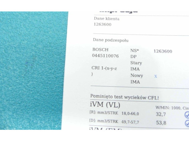 Форсунка 0445110076, IMPRK1263600    Peugeot Expert   