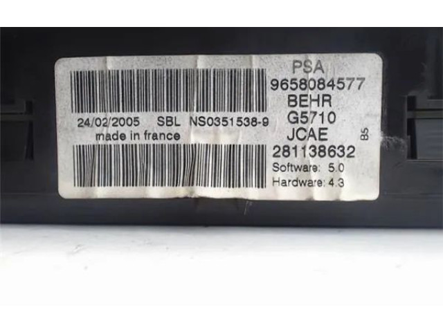 Турбина Блок управления кондиционера воздуха / климата/ печки (в салоне) Citroen C4 Aircross 6451SN, 6451SP для двигателя 9HY (DV6TED4)