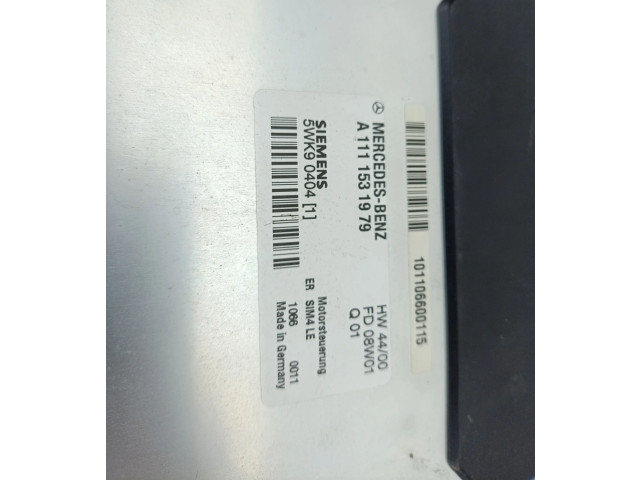 Řídící jednotka A1111531979 Mercedes-Benz CLK A208 C208 2001