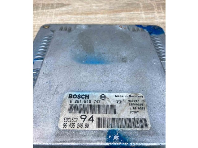 Řídící jednotka 9643524880, 0281010747 Peugeot 307 2001