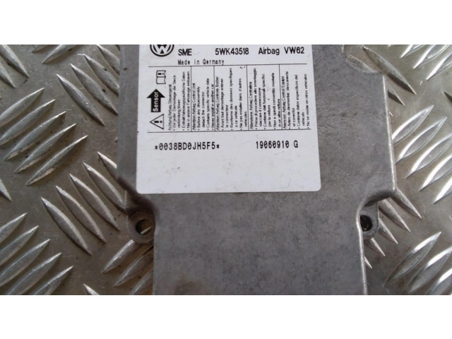 Блок подушек безопасности 1T0909605C, 5WK43518   Volkswagen Touran I