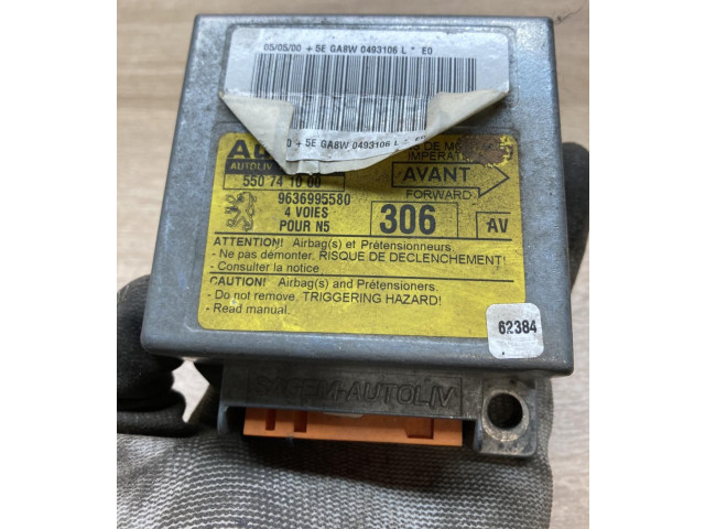 Блок подушек безопасности 9636995580, 550741000   Peugeot 306