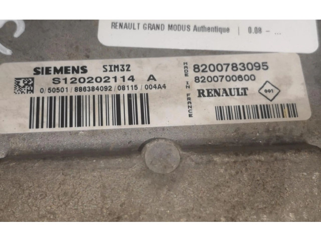 Řídící jednotka SLV8200783095 Renault Grand Modus 2008