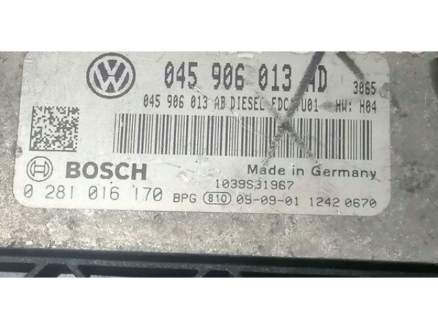 Řídící jednotka 045906013AD, 0281016170 Seat Ibiza IV (6J,6P) 2008