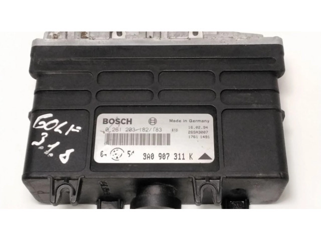 Блок управления двигателя 8A0907311K, 0261203182 Volkswagen Golf III
