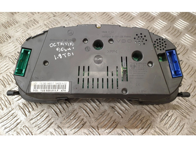 Панель приборов 1U0920811F Skoda Octavia Mk1 (1U)