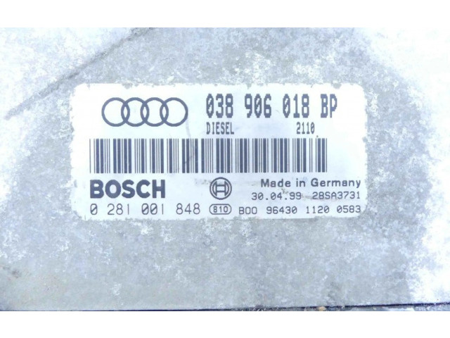Блок управления двигателем Блок управления 0281001848, IMPRK1170257 Audi A3 S3 8L