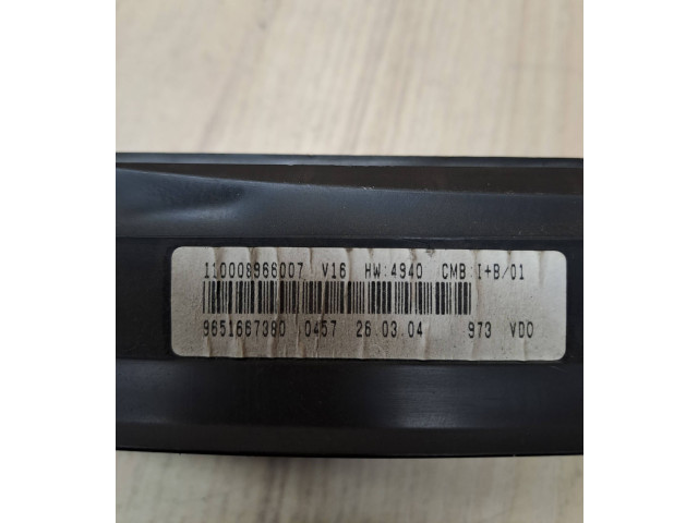 Панель приборов 9651667380, 110008966007 Citroen Xsara Picasso