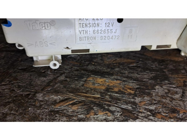 Блок управления климат-контролем 662655J, 920472 Citroen Xsara