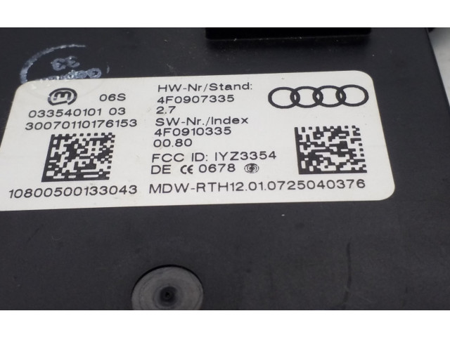 Блок управления 4F0907335, 4F0910335   Audi A6 S6 C6 4F