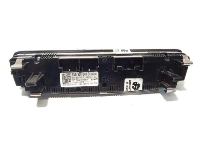 Блок управления климат-контролем 8V0820043D, 8V0820043DIMJ   Audi A3 S3 8V