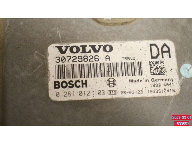 Блок управления впрыском 36002593, 0281012103 Volvo V70