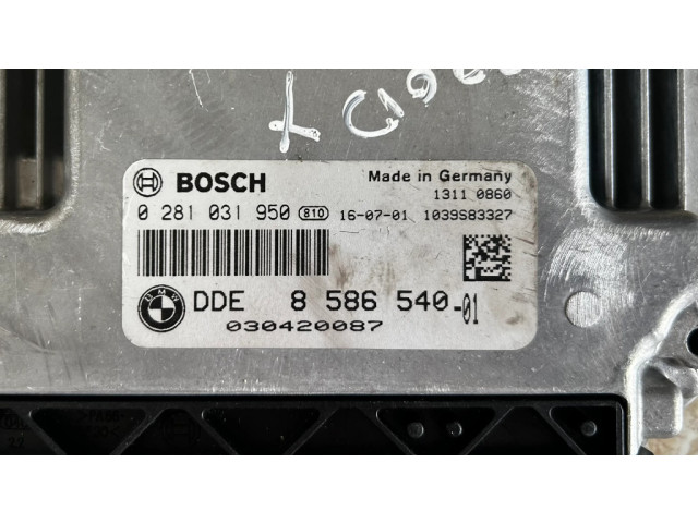 Řídící jednotka 8586540, 0281031950 BMW 3 F30 F35 F31 2015