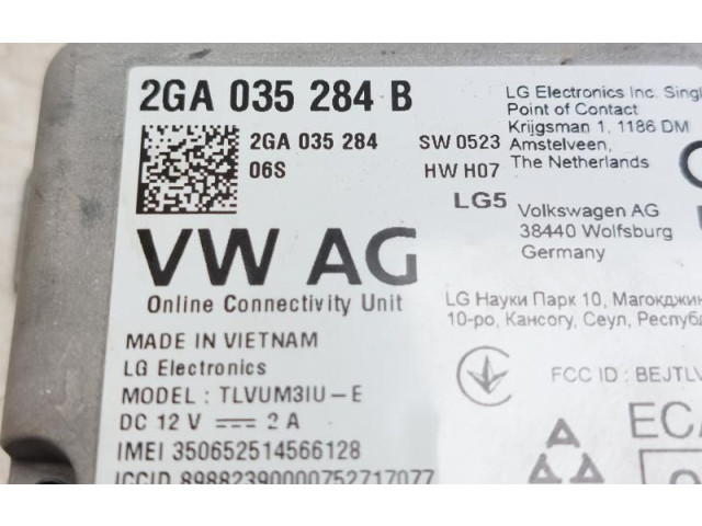 Блок управления двигателя 2GA035284, 2GA035284   Skoda Fabia Mk4 (6VA)