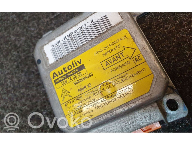 Блок подушек безопасности 550740900, 9633504380   Citroen Xantia