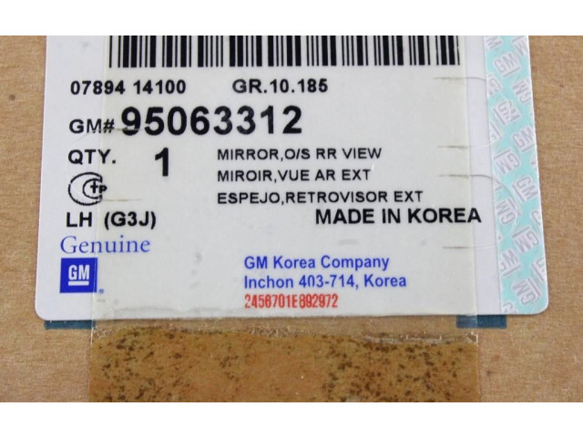 Zpětné zrcátko Chevrolet Cruze 2011 95063312