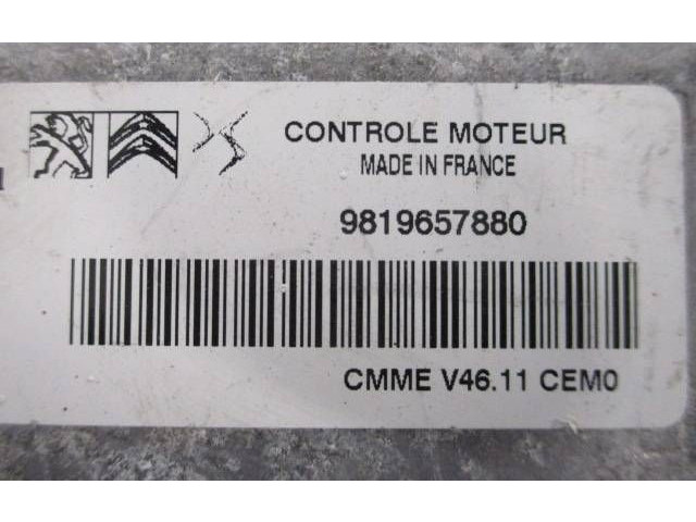 Блок управления двигателя 9819657880, 9800913080 Citroen C3 Aircross