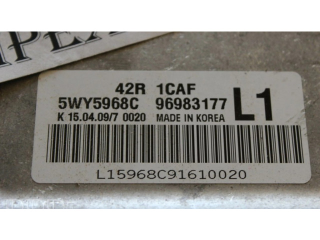 Řídící jednotka 96983177, 5WY5968C   Chevrolet Aveo 2010