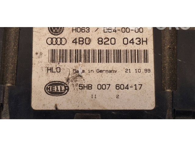 Блок управления климат-контролем 4B0820043H, D640000   Audi A6 S6 C5 4B