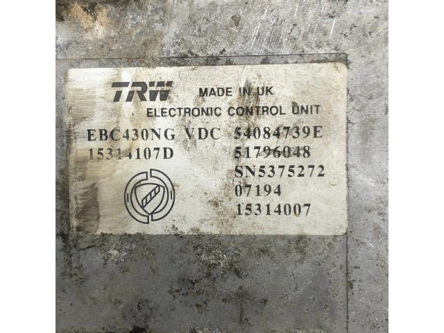 Jednotka ABS EBC430NG, 15314107D Fiat Croma 2007