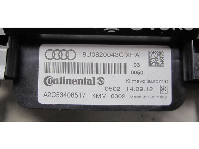 Блок управления климат-контролем 8U0820043C Audi Q3 8U