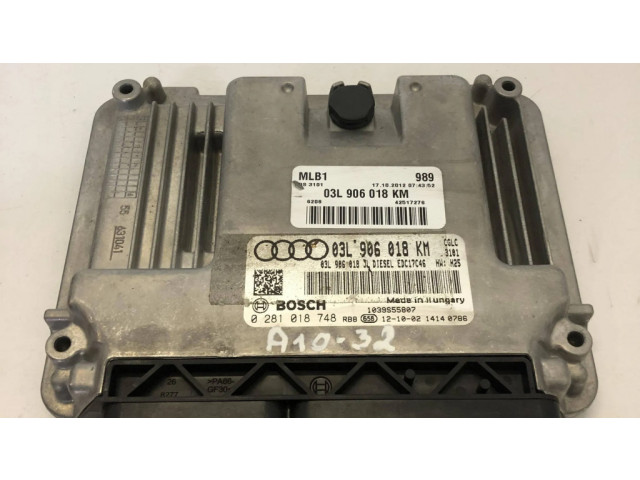 Řídící jednotka 03L906018KM, 0281018748 Audi A4 S4 B8 8K 2012