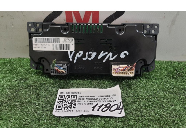 Блок управления климат-контролем 55111907AA, 55111907AA Jeep Grand Cherokee (WK)