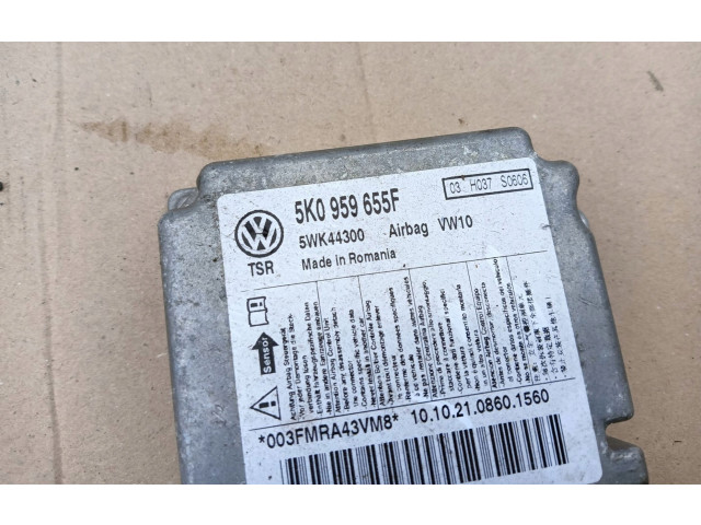 Блок подушек безопасности 5K0959655F, 2012R Volkswagen Golf Plus