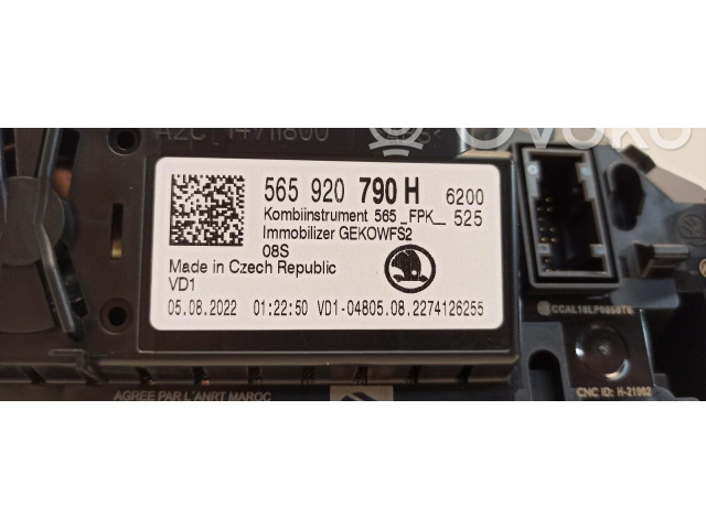 Панель приборов 565920790H Skoda Karoq
